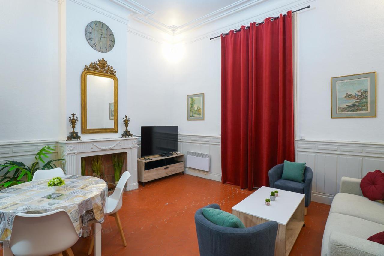 Appartement Du Forum,La Gare, 50 M2 , Climatisation, Garage, Cour Нарбонна Экстерьер фото